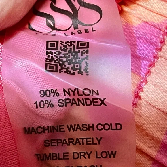 Coral Pink Geometric Drawstring Athletic Shorts - Women - Picture 5 of 8